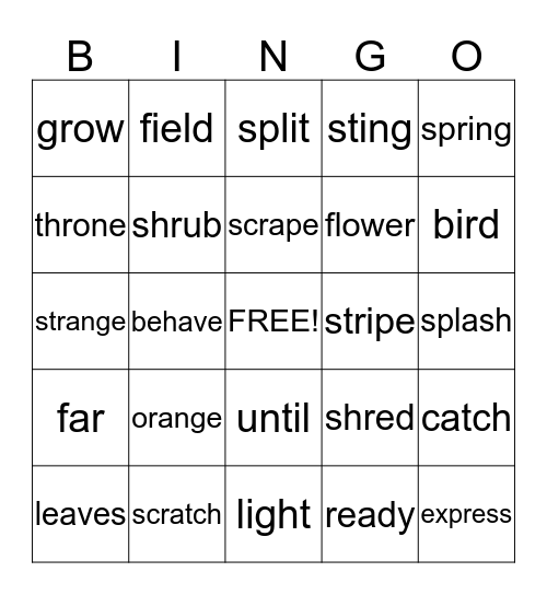 Unit 2 Week 5 Bingo Card