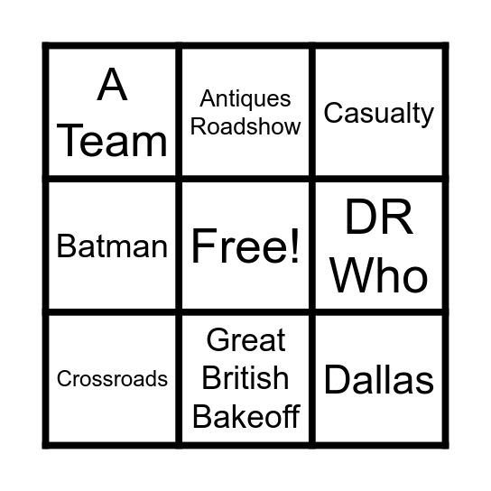 Craig's Quiz Bingo Card