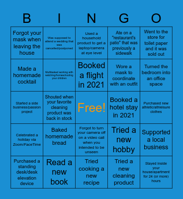 2020 Bingo Card