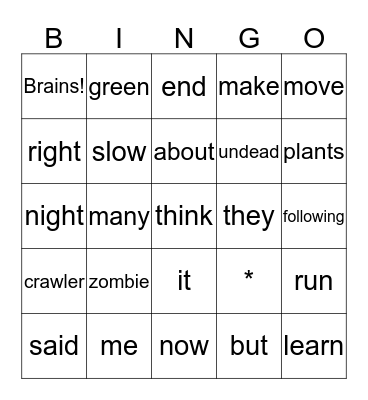 Bingo Card