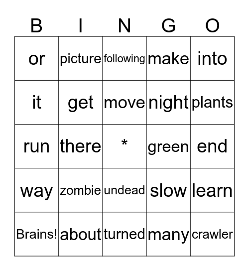 Bingo Card