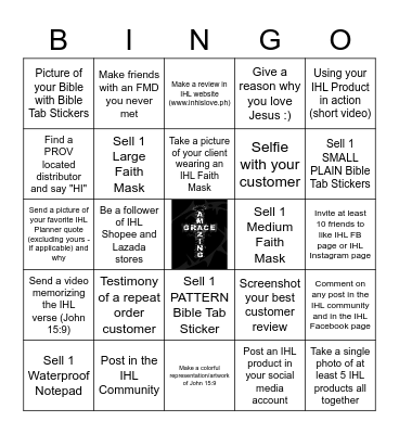 FMD BINGO Card