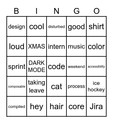 DST STANDUP BINGO Card