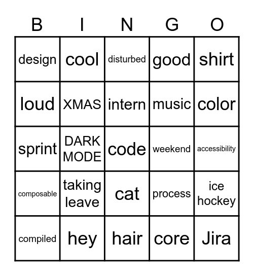 DST STANDUP BINGO Card