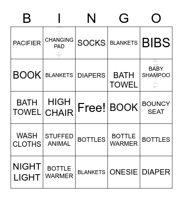 Renee's Baby BIngo Card