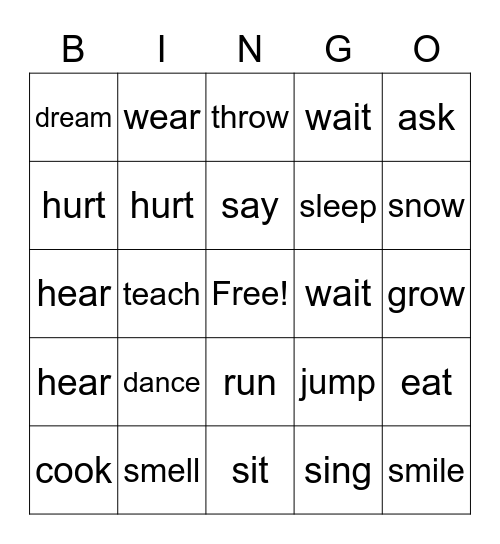 GO FISH! BINGO Card