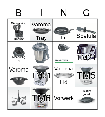 I LOVE THERMOMIX Bingo Card