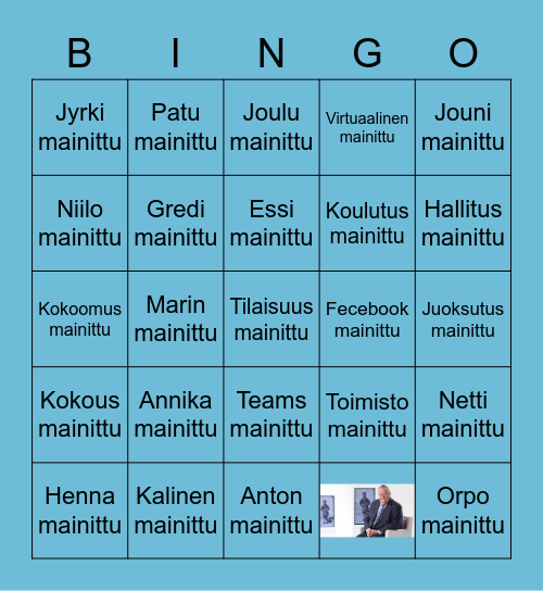Kansion Teams- Bingo Card