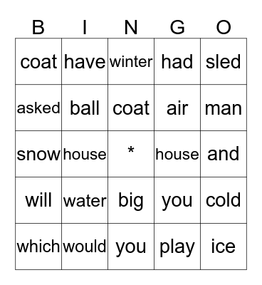 Bingo Card