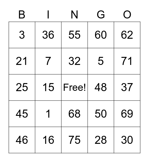 Roshie Obispo Bingo Card