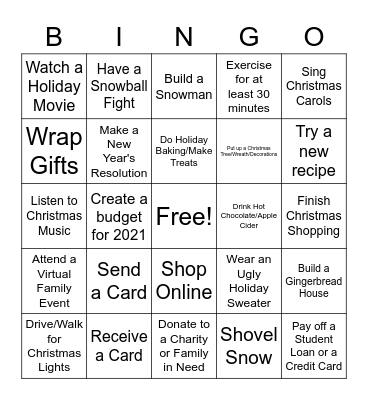 Sand Virtual Bingo Card