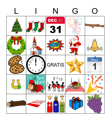 Las Fiestas del Invierno Bingo Card