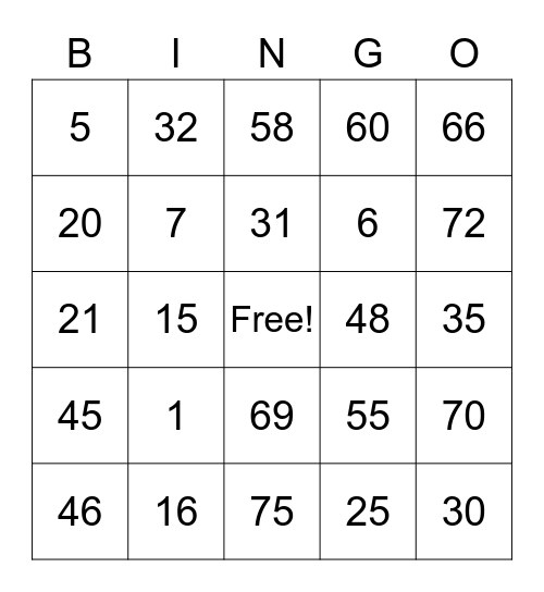 Mariel San Vicente Bingo Card