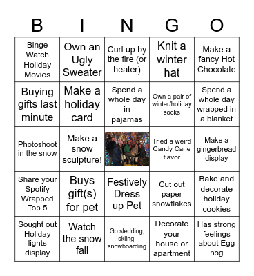 Winter Bingo Games 2020 Bingo Card