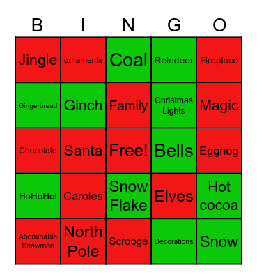 Wrap Christmas Bingo Card