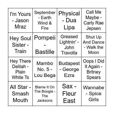 EQ Stirling - Xmas Bingo! Bingo Card