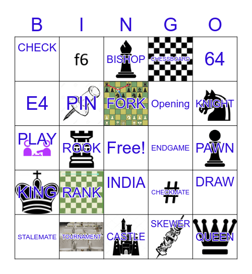 CHESS BINGO Card