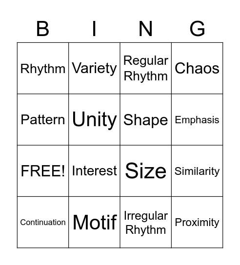 VA2 Final Review Bingo Card