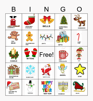HOLIDAY BINGO Card