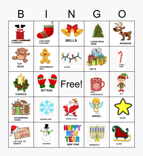 HOLIDAY BINGO Card