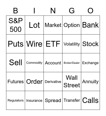 Industry Bingo Card