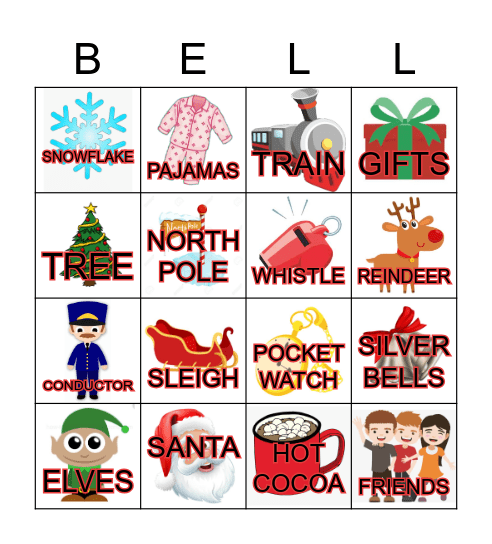 POLAR EXPRESS BINGO! Bingo Card