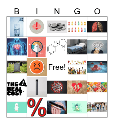 Vaping Awareness Bingo Card