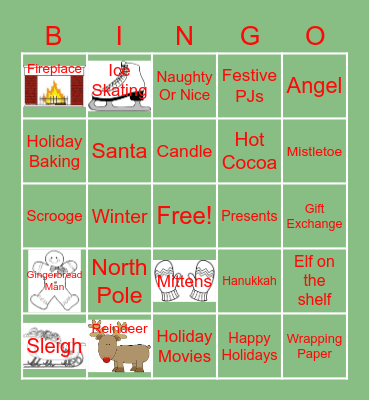 Holiday Bingo Card