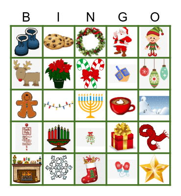 Holiday Bingo Card
