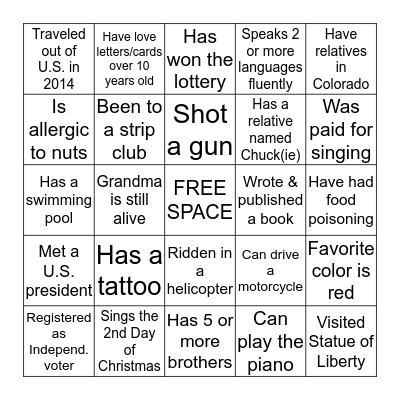 Bingo Card