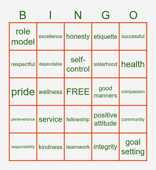Leading Ladies Bingo Fun! Bingo Card