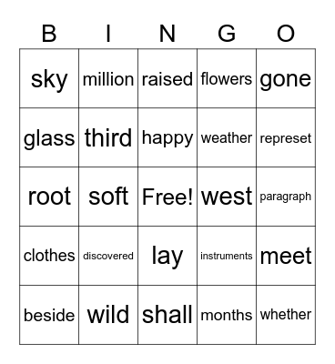 Andrew's 12/14 Bingo Card Bingo Card