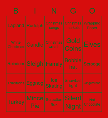 T H R I N G S Bingo Card