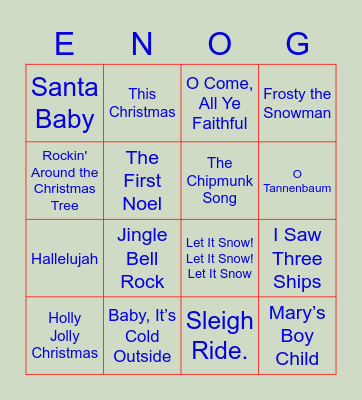 Xmas Bingo Card