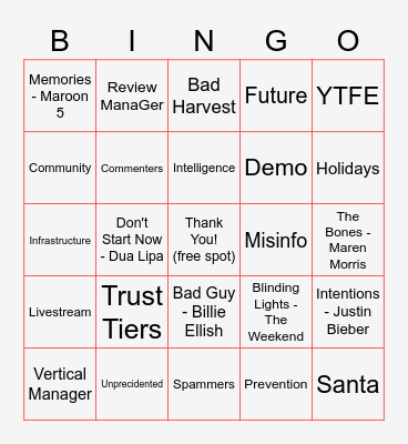 T&S Tech Bingo! Bingo Card