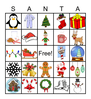 CHRISTMAS BINGO Card