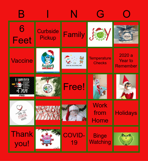 CareMore Ft. Worth Holiday Bingo Card