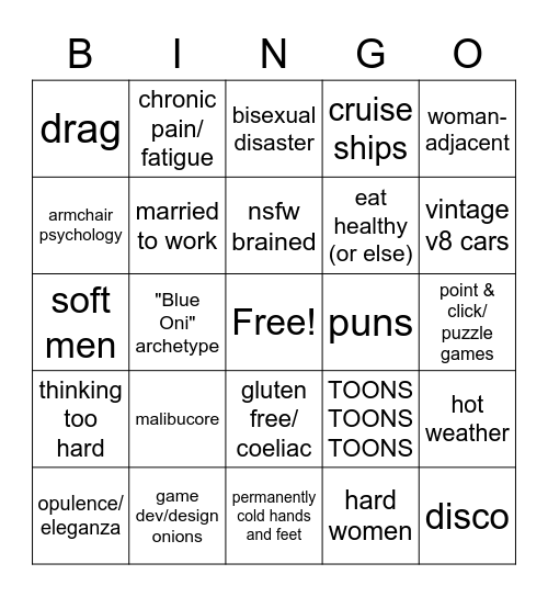 BingROO Bingo Card