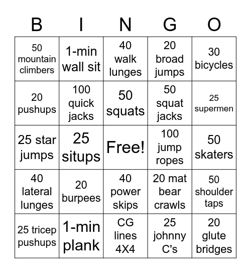 Bingo Card