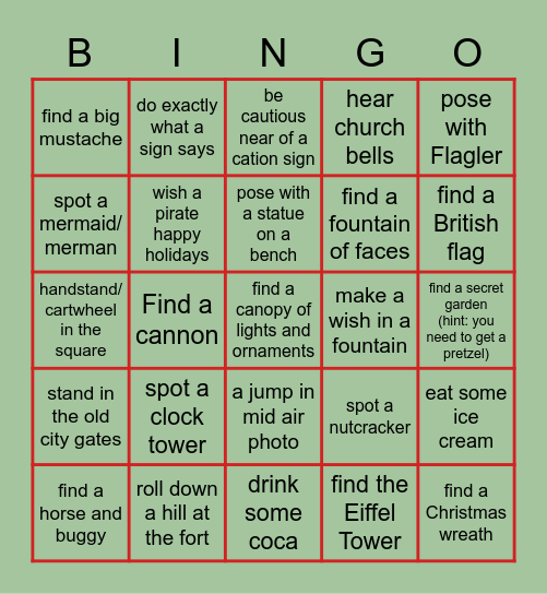 Nani's fantabulous birthday scavenger hunt Bingo Card