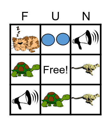 Kinder Music Fun Bingo Card