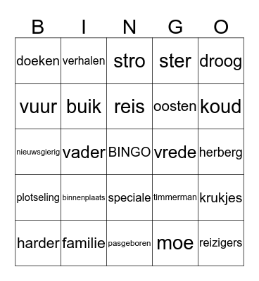 Kerstbingo! Bingo Card