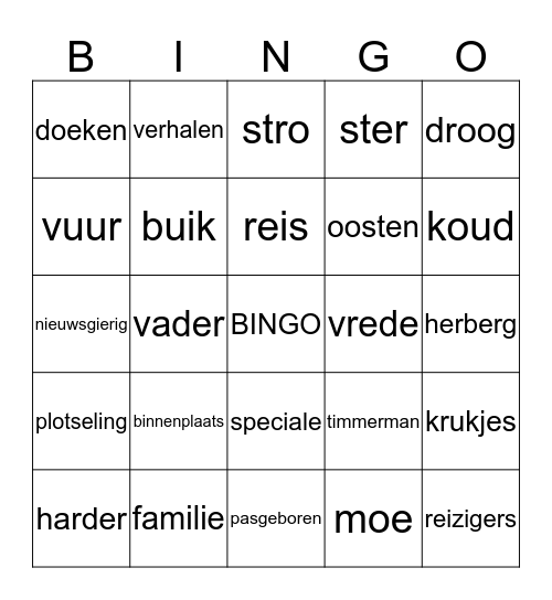 Kerstbingo! Bingo Card