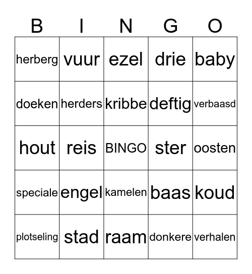Kerstbingo! Bingo Card