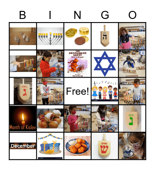 Chanukah Bingo Card