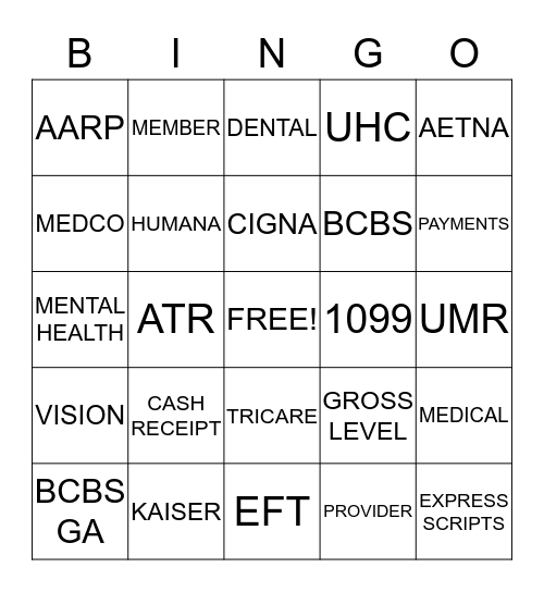 TPL/FINANCE  Bingo Card