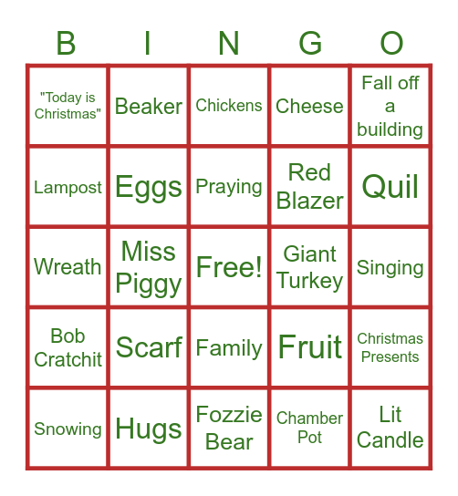 Merry Christmas Bingo! Bingo Card