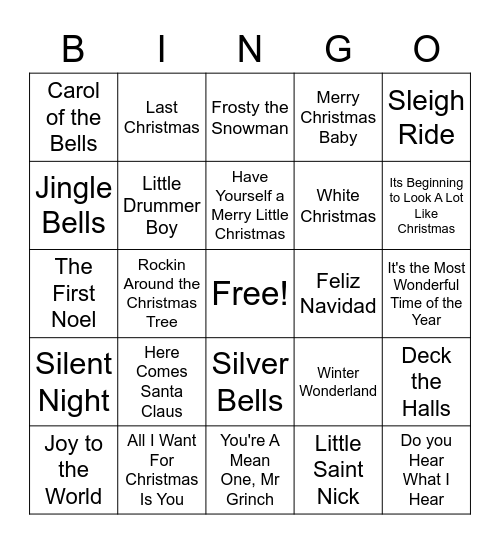 Holiday Bingo - Corp Acct Bingo Card