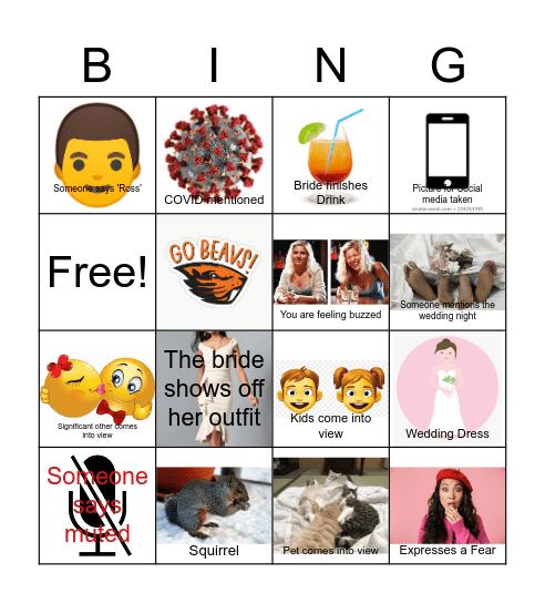 Amy Bingo Card