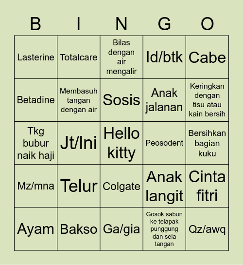 Lala 3x Reset :( Bingo Card